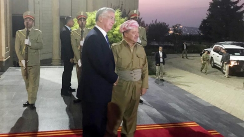 Serok Barzanî û Wezîrê Berevaniyê yê Brîtanyayê dicivînê de ne