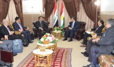 Felah Mistefa pêşwazîya şandeke civata zanîngehên nêvdewletî kir