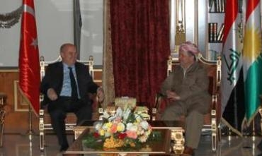 Serokê Herêma Kurdistanê pêşwaziya Birîkarê Wezîrê Derveyê Tirkiye û şandekî li gel kir