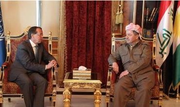 Serokê Herêma Kurdistanê pêşwaziya Nûnerê Taybetî yê Sekreterê Giştî yê Neteweyên Yekgirtî li Iraqê kir