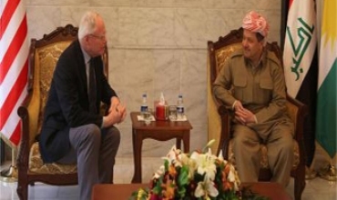 Serokê Herêma Kurdistanê pêşwaziya Balyozê Emerîka li Iraqê kir