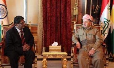 Serokê Herêma Kurdistanê pêşwaziya Balyozê Hîndistanê ya li Iraqê kir