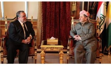 Serokê Herêma Kurdistanê pêşwaziya Dr. Haçim El Hesenî kir