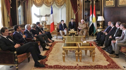 Barzanî bo şandek a Firansayê: Piştîvanî ya maf ê çarenivîs a Kurd bikin