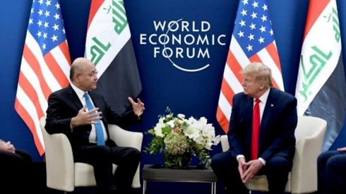 Berhem Salih û Donald Tiramp pirsa serwerîya axa Îraqê gengeşe dikin