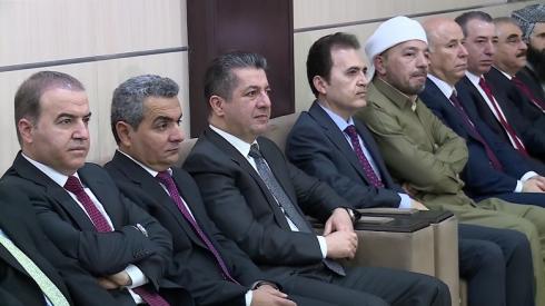 Mesrûr Barzanî beşdariyê di merasîma mewlûda Pêşxemberê Îslamê de dike