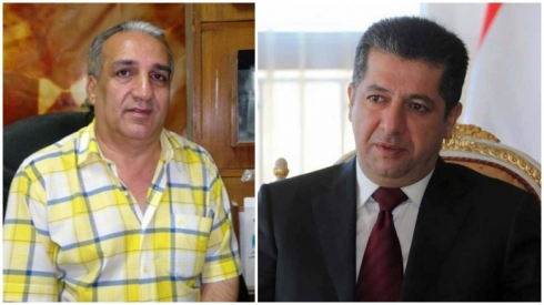 Mesrûr Barzanî serxweşiyê li malbata Serokê Yekîtiya Wêjevan û Nivîskarên Iraqê dike