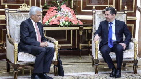 Mesrûr Barzanî pêşwaziya şand a Banka Navdewletî kir