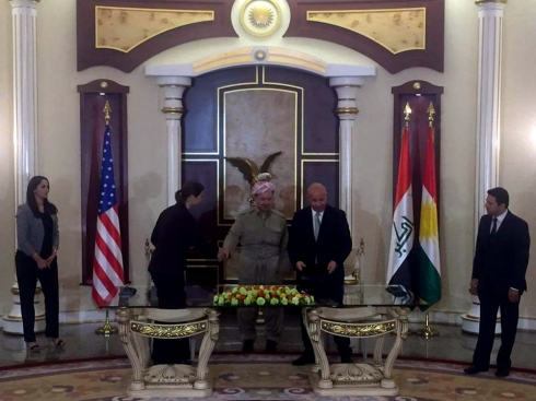 Di navbera Amerîka û Kurdistanê de protokol! 