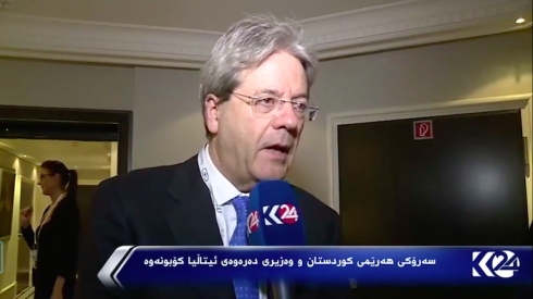 Wezîrê Derveyê Îtaliya: Me nevê em bandorê li ser birayara xelkê Kurdistanê bikin.