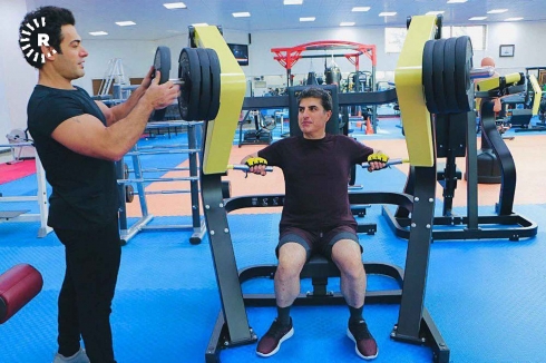 Nûtirîn wêneyên Serokê Herêma Kurdistanê di dema werzişkirinê de