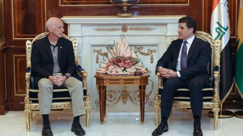 Nêçîrvan Barzanî ligel şandeke Kongressa Amerîkî civiya