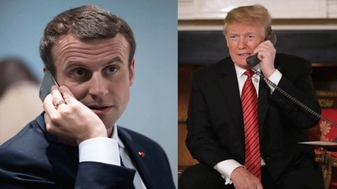 Makron: Min gotûbêjeke nayab li gel Tiramp encam da