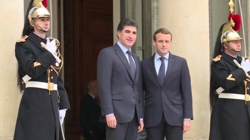 Nêçîrvan Barzanî: Serokê Firansayê xweşhal bû bi pêkanîna kabîneya nehema hikumetê