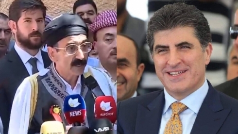 Serokê Herêma Kurdistanê pîrozbahî li Mîrê Êzdiyên cîhanê kir!