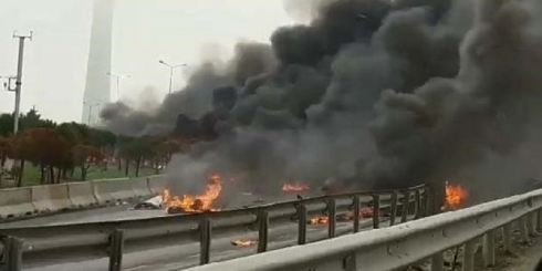 Li Stenbolê helîkopterek ket: 5 kes mirin