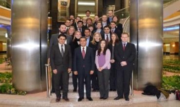 Berpirsê peywendî yên derve digel girûpeke xwendevanên Elmanya civîya