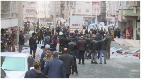 Li Diyarbekirê teqîn: Kesek mir û 4 kes birîndar bûn