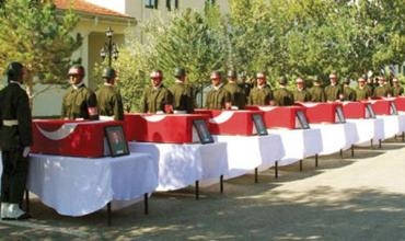 Tirkiye: Di 10 salan de 818 leşker hatin