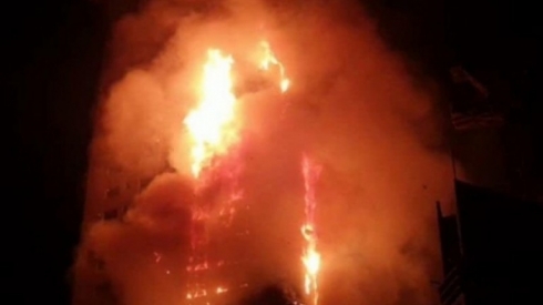 Avahiyeke mezin li Îmaratê şewitî