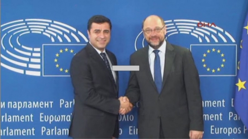 Demîrtaş li gel Serokê Parlementoya Ewropayê civîya