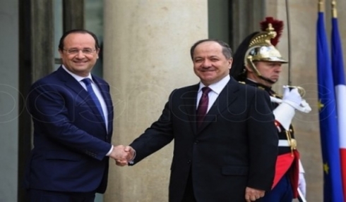 Barzanî nameyek ji Francois Holland re şand