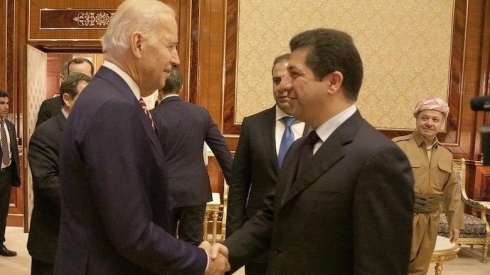 Mesrûr Barzanî pîrozbahiyê li Joe Biden dike