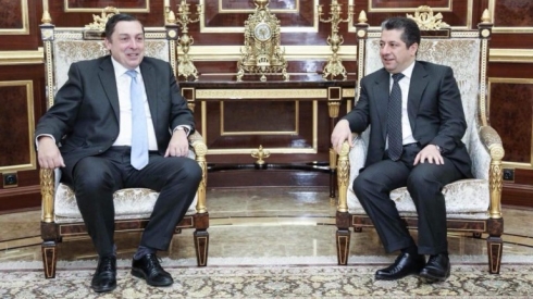 Mesrûr Barzanî û balyoz Brîtanyayê civiyan