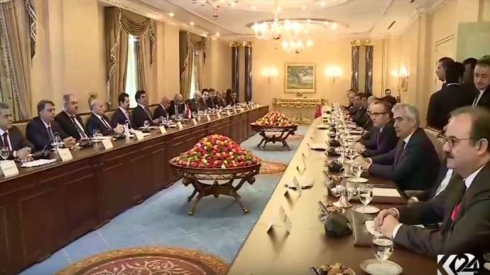 Nêçîrvan Barzanî û Binalî Yildirim dicivin