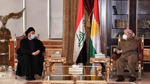 Serok Barzanî li gel Emar Hekîm civiya