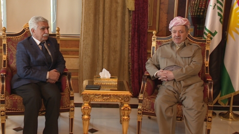 Serok Barzanî li gel şanda PSKê civiya