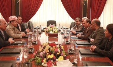 Serok Barzanî li gel Encûmena Niştimanî ya Kurdî Sûrî civiya