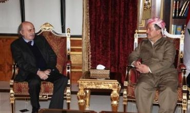 Serokê Herêma Kurdistanê pêşwaziya Welîd Canpolat Serokê Partiya Pêşketinxawaza Susyalist ya Lubnanî kir