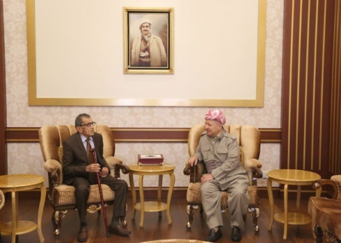 Serok Barzanî pêşwaziya hunermend Mihemed Ehmed Erbîlî kir