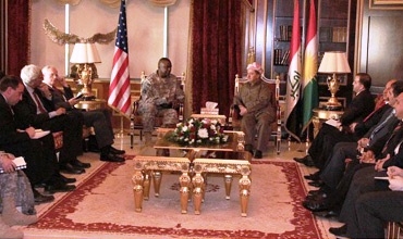 Serokê Herêma Kurdistanê pêşwazî li Fermandeyê nû yê hêzên Emerîka kir