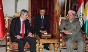 Serokê Herêma Kurdistanê  Pêşwaziya Konsulusê Nû Yê Tirkîya Li Bexdayê Kir