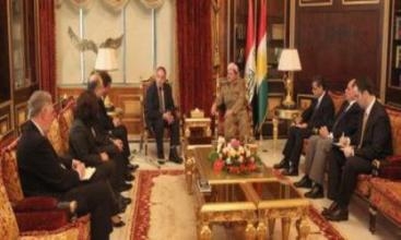 Serok Barzanî Pêşwaziya Tîmek Parlementerên Berîtanî Û Skotlendî Kir