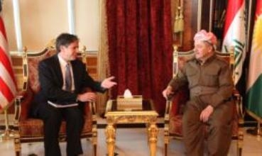 Serok Barzanî kirîza Îraqê bi şêwermendê cêgirê serokê Amerîkayê re behis kir