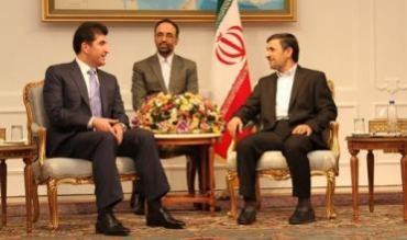 Nêçîrvan Barzanî ligel Ehmedînejad civiya