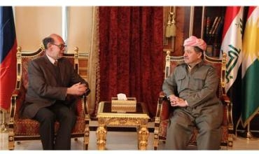 Serokê Herêma Kurdistanê pêşwaziya Balyozê Rusya li Iraqê kir