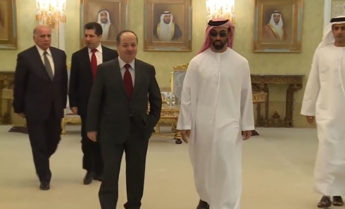 Serok Barzanî seredana Îmarata Erebî dike