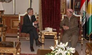 Serokê Herêma Kurdistanê pêşwaziya şandekî Brîtanî kir