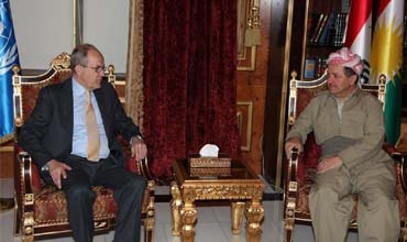 Serokê Herêma Kurdistanê pêşwazî li Nûnerê Sekreterê Giştî yê NY kir