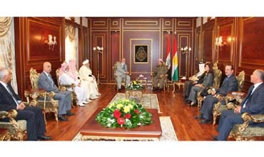 S.H.Kurdistanê pêşwazî li Mîr Tehsîn Beg û Encumena Ruhaniya Êzdî kir