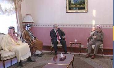 Serok Barzanî û Eyad Elawî ji bo pêkanîna hikûmetê li Hewlêrê civîyan