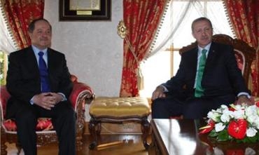 Serokê Herêma Kurdistanê ji aliyê Receb Tayyib Erdogan Serok Wezîrê Tirkiyê ve hate pêşwazî kirin