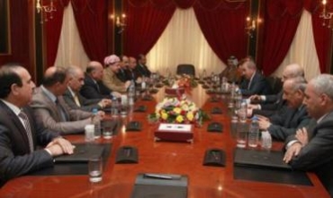 Serokê Herêma Kurdistanê pêşwaziya şandekî bilinda lîsta El Iraqiye kir