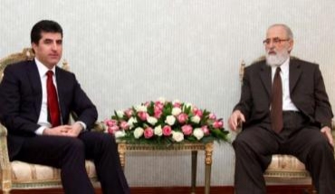 Serokê Hikumeta Herêma Kurdistanê pêşwaziya Mîrê Îzdîyan û Serokê civata Ruhaniya Îzdiyan kir