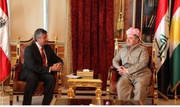 Serokê Herêma Kurdistanê pêşwaziya Cîgirê Serok Wezîr û Wezîrê Derveyê Nemsa kir