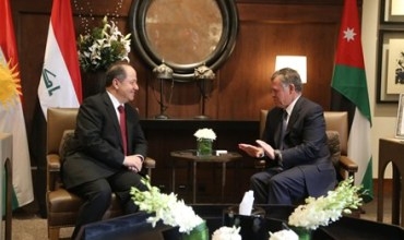 Serokê Herêma Kurdistanê ji aliyê Şahê Urdinê ve hate pêşwazî kirin